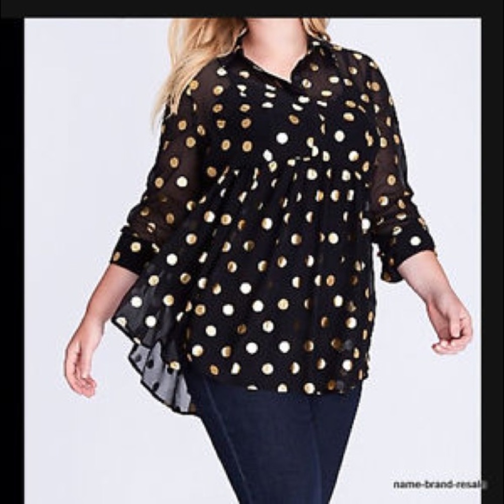 💕HP💕Lane Bryant sheer blouse